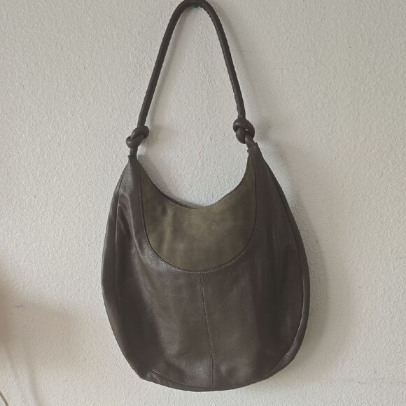 Slouchy Leather Knotted Circle Bag - Picture 2 of 6